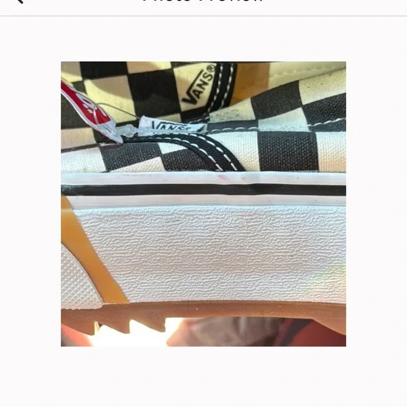 Stacked Checkered Slip On Vans Women’s 9 - Picture 7 of 7